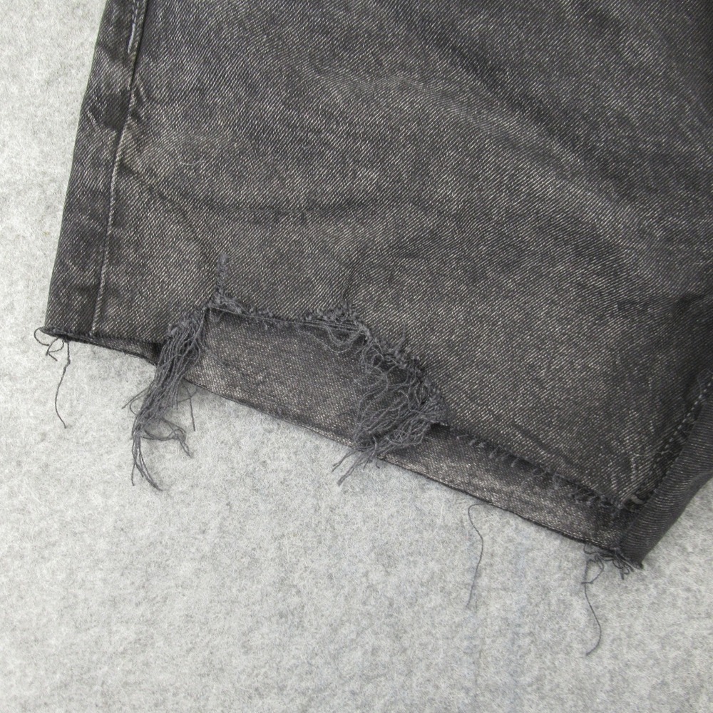 American Eagle Outfitters Womens Black Ex‎ Boyfriend Stretch Denim Shorts Size 2 - Picture 6 of 14